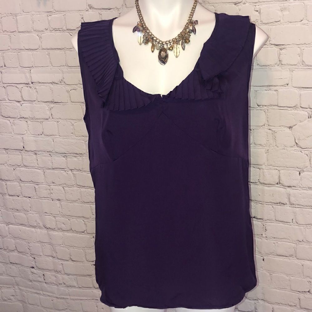Merona sleeveless purple top